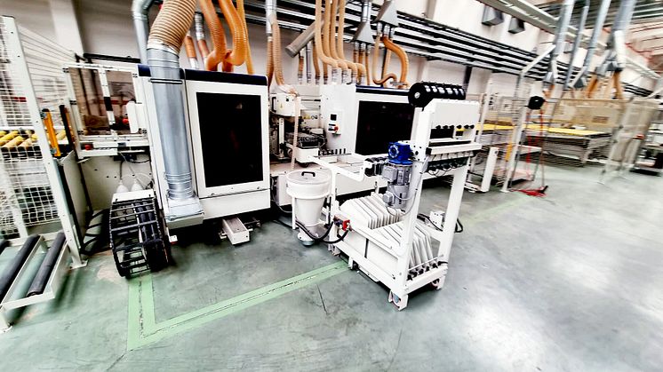4a woodworking production line for furniture manufacturing