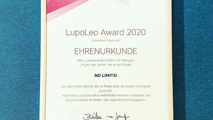 NO LIMITS! unter den Top Ten des LupoLeo Awards