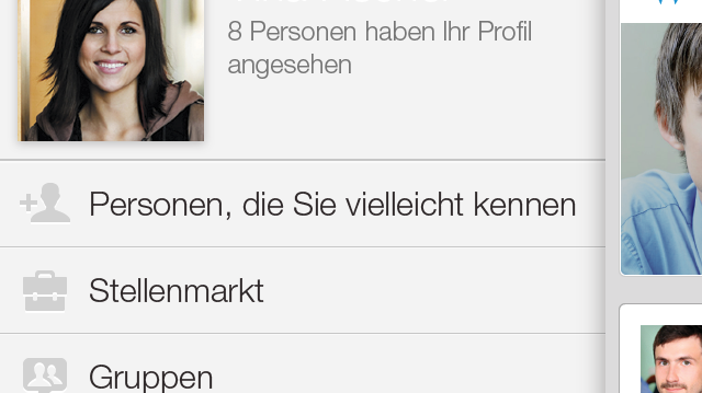 Screenshot LinkedIn Iphone5 Nav