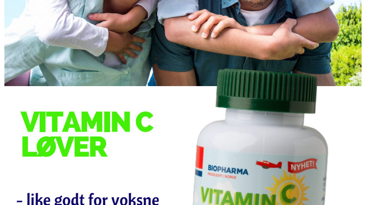 NYHET! VITAMIN C-LØVER - like godt for voksne som for barn, året rundt