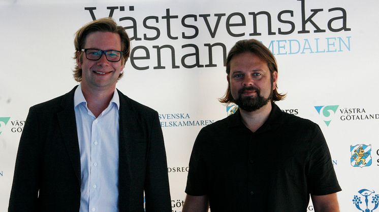 Fredrik Sjögren och Fredrik Sunnemark på plats i Almedalen.