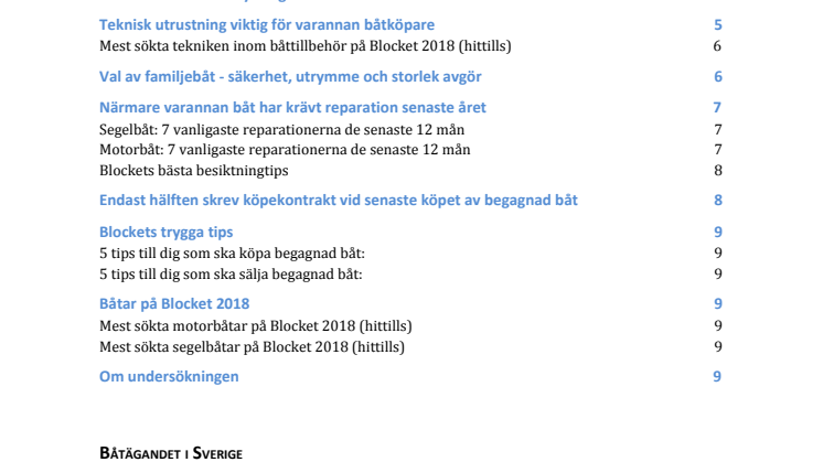 Blocket Båtrapport sommaren 2018