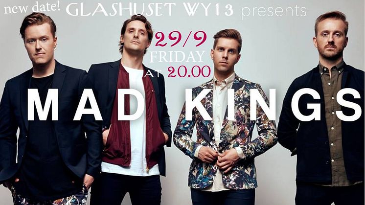MAD KINGS - live på Glashuset WY13, Fri entré
