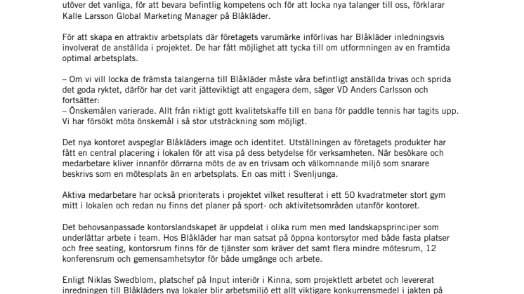 Nytt huvudkontor för Blåkläder i Svenljunga
