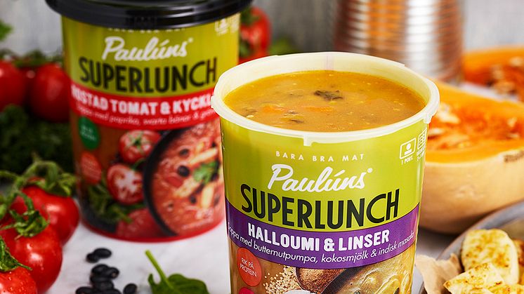 Två nya smaker på Paulúns Superlunch