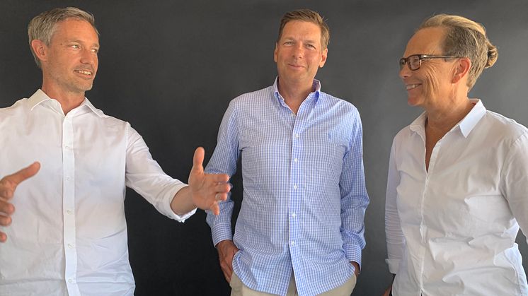Andreas Fredmark, Svante Hagman och Helena Westin. Foto: AIX.