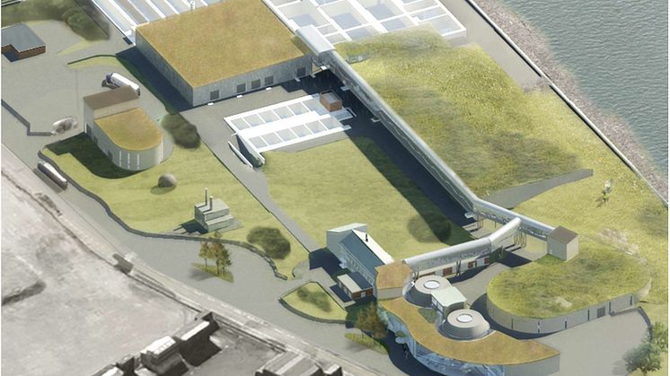 Så här planeras Öresundsverket se ut efter övertäckningen. Illustration: Fojab arkitekter.