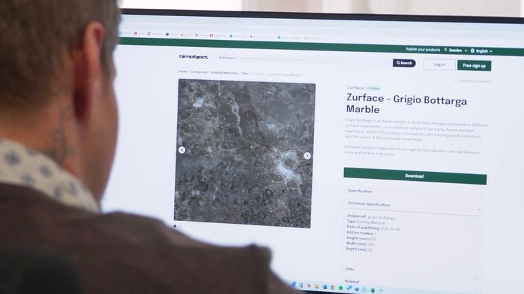 Nu finns natursten från Zurface i BIMobject