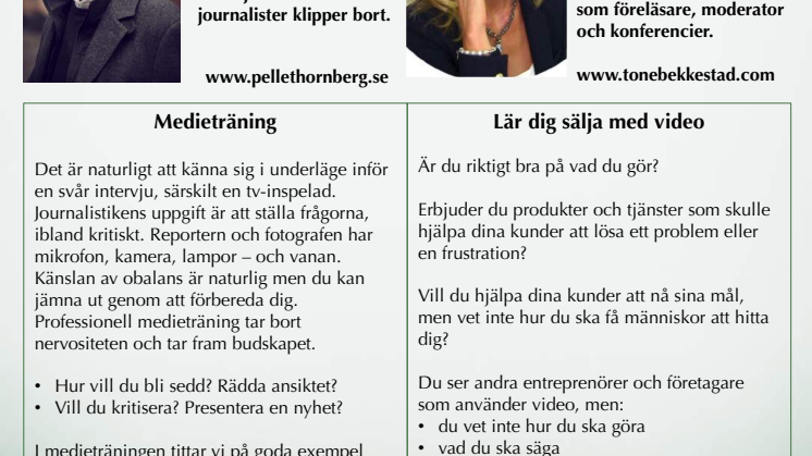 Tone Bekkestad och Pelle Thörnberg