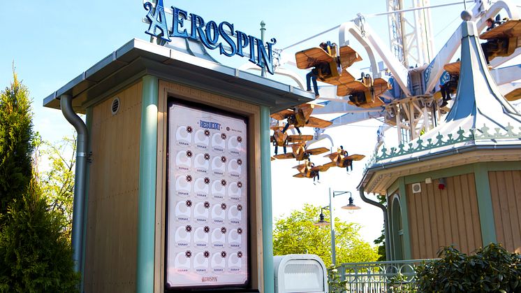AeroSpin - scoreboard och attraktion