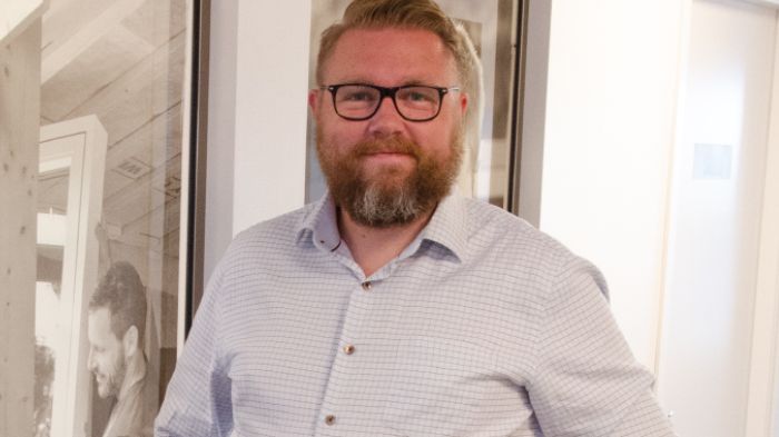 Daniel Wisarve, ny digital chef på Woody Bygghandels servicekontor i Helsingborg.