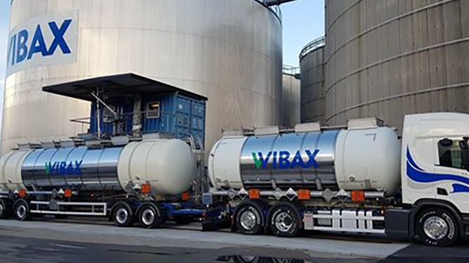 Wibax terminal i Uddevalla - Utlastning