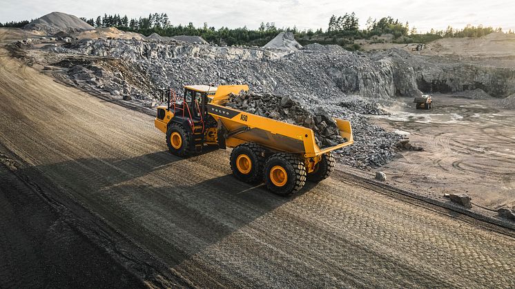 Volvo A50 dumper - dragkraft