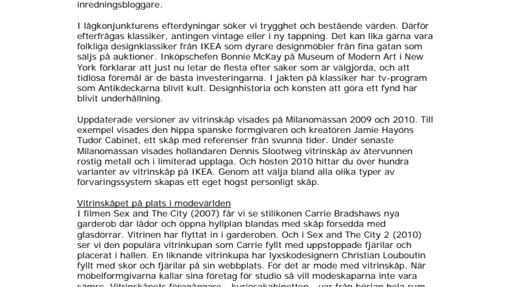 IKEA Trendrapport - Det är insidan som räknas