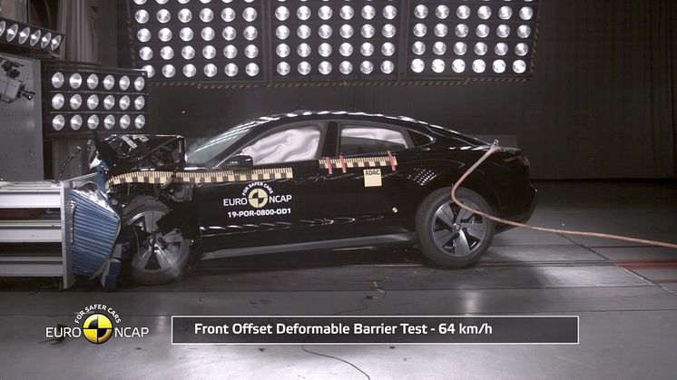 Porsche Taycan Euro NCAP testing video December 2019