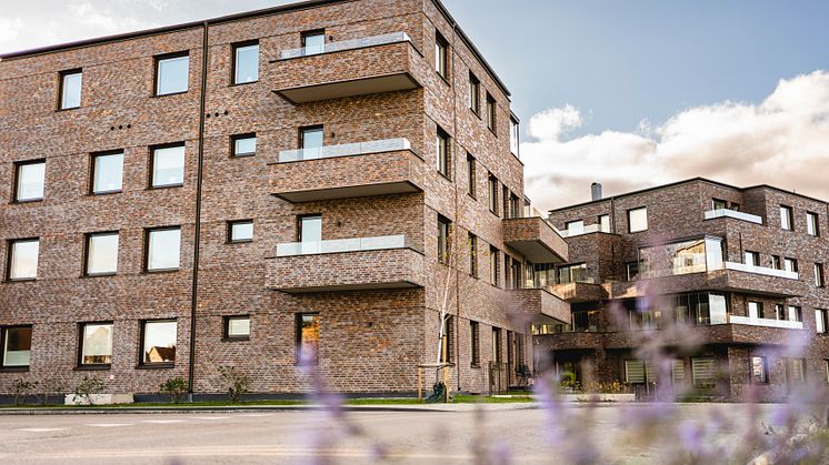 Brf Lägerplatsen vinner Landskronas stadsbyggnadspris 2022. Foto: Oskar Fäldt/Landskrona stad.