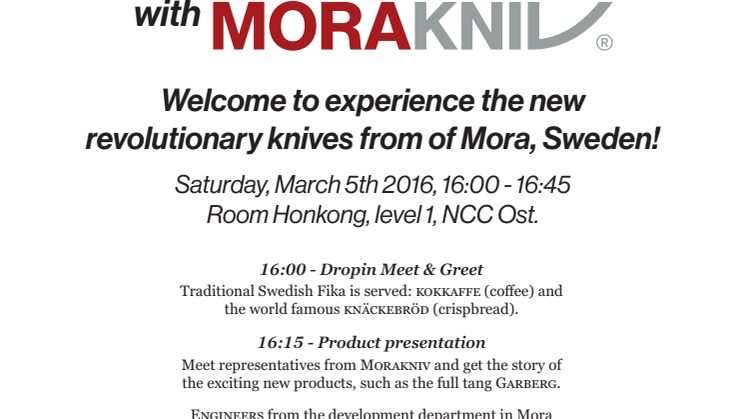 Invite: Swedish Fika with Morakniv