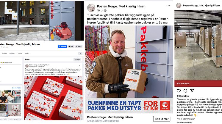 Svindel skjermdump Facebook
