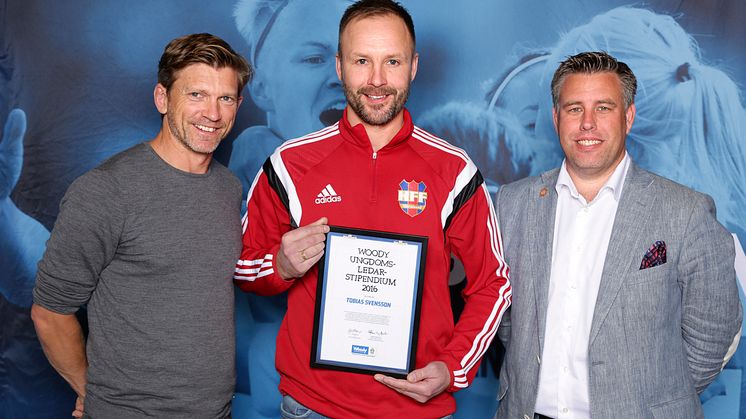 Tobias Svensson, Härnösands FF. Här tillsammans med Jesper Blomqvist och Mikael Tykesson.