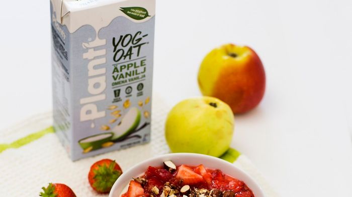 Planti YogOat äpple & vanilj - nytt havrebaserat alternativ till yoghurt med smak av hemlagad äppelpaj