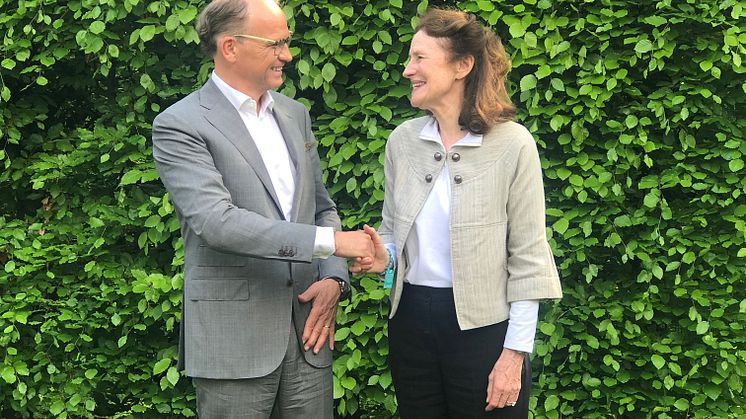 Torgeir silseth og UNICEFs administrerende direktør Henrietta Fore 