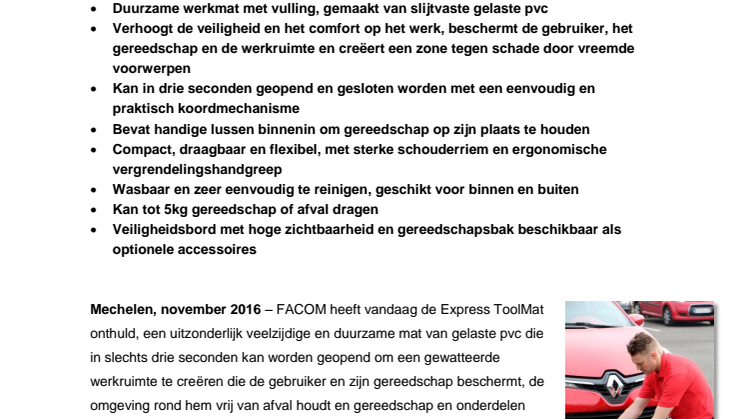 FACOM introduceert Express ToolMat