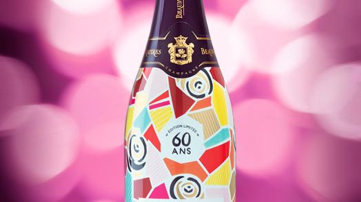 60-årsjubileum för elegant champagne!