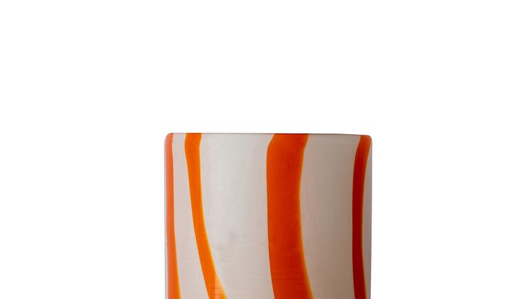 CANDLE HOLDER CALORE CURVE XS orange/white - BYON SS22