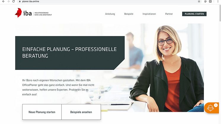 Der IBA OfficePlaner ermöglicht es auch Laien, professionelle Planungen zu erstellen. Für den letzten Schliff sorgen die eingebundenen Experten. Abbildung: IBA