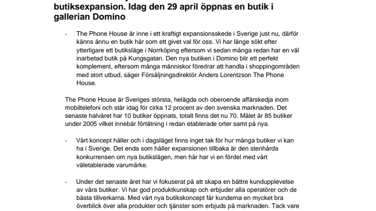 Europas största mobilkedja utökar i Norrköping