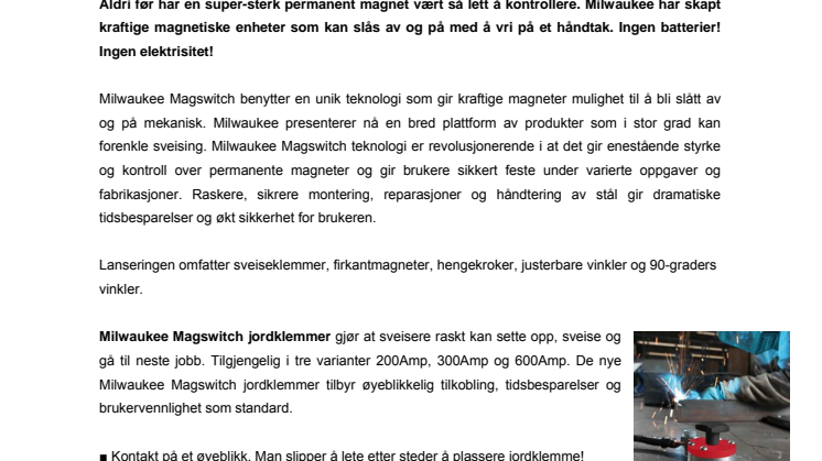 Milwaukee Magswitch forbedrer dine arbeidsmetoder!