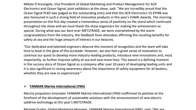 METSTRADE 2022 - Saltwater Stone clients' post-show comments.pdf