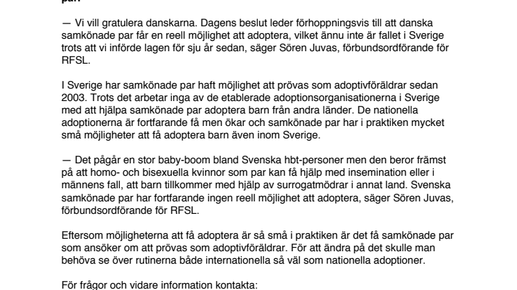 Grattis Danmark!