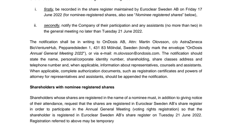 Notice of annual general meeting 2022 - OnDosis AB .pdf