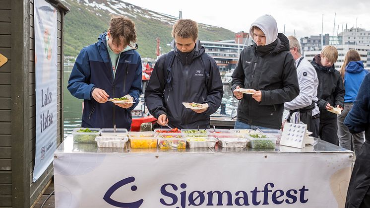 Ungdom fant også veien til Sjømatfest