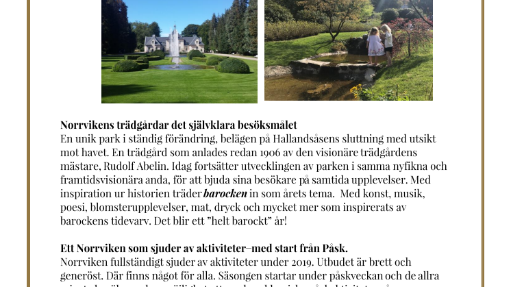 Norrvikens trädgårdar det självklara besöksmålet