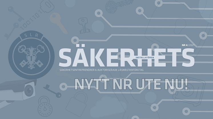 Nytt nr av Säkerhetsinstallatören ute nu!