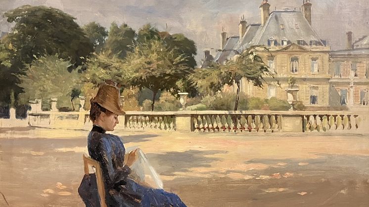 Albert Edelfelt, Luxembourg-trädgården i Paris