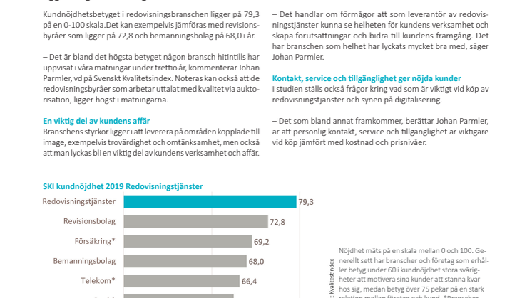 Redovisningstjänster får fina siffror