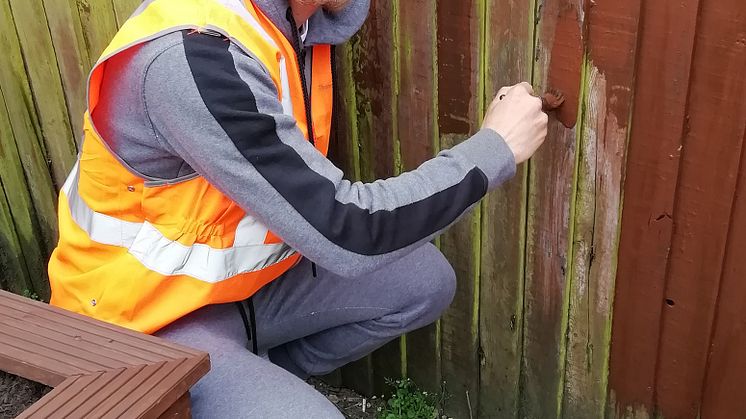 Corey Panter LTFC Flitwick gardening
