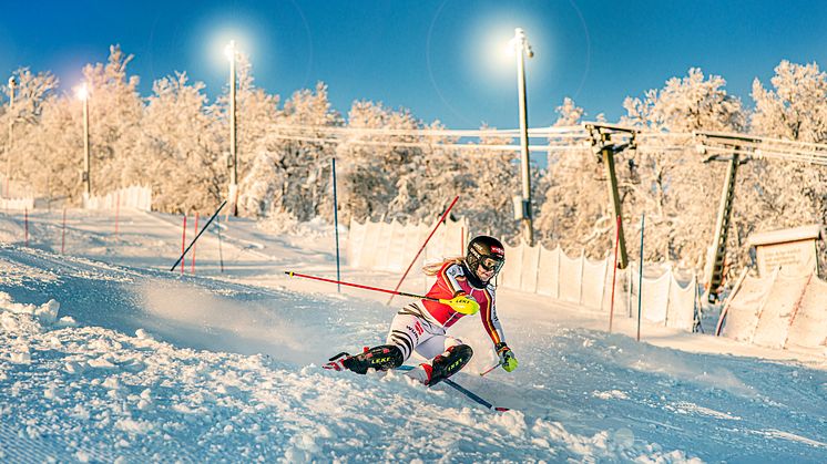 Många nationaliteter inom den alpina eliten tränar i Ramundberget – uppskattar effektiviteten på anläggningen.