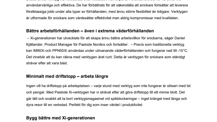 Nästa generations Paslode-verktyg – för dig som aldrig slutar bygga 