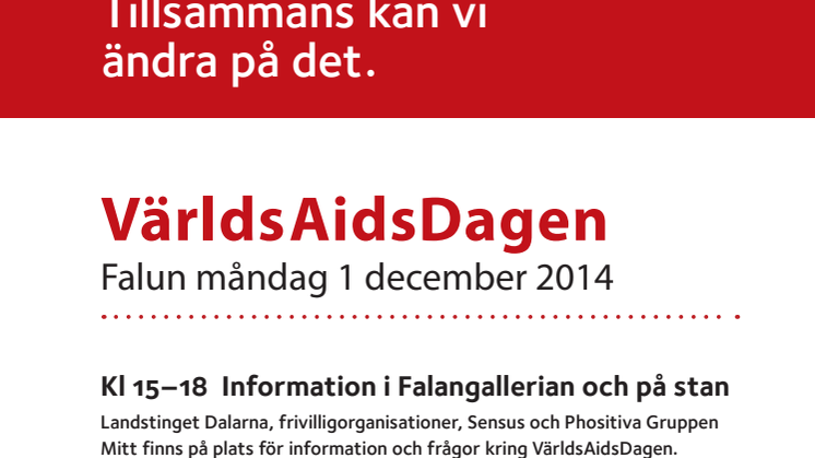 Världsaidsdagen - program