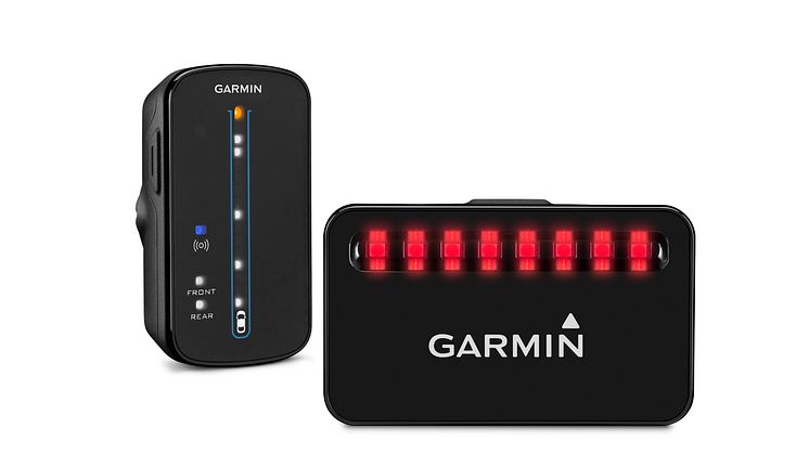 Garmin® introducerar en ny smart cykelserie vid namn Varia – bakåtseende radar samt smarta cykelljus för en säkrare färd
