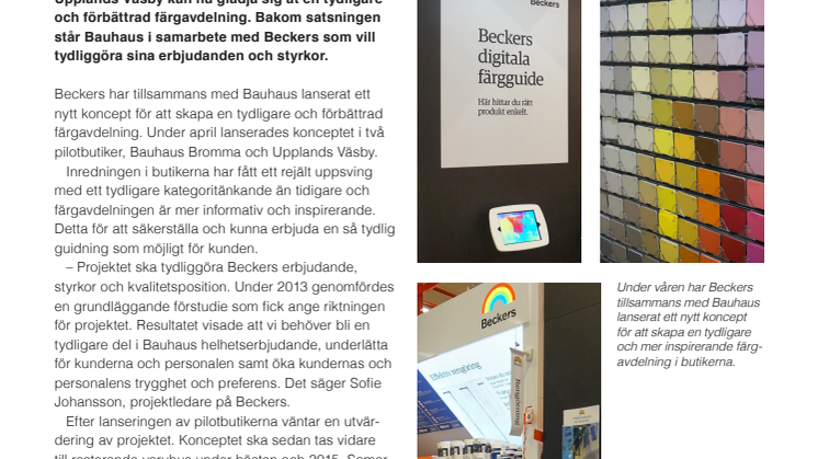 Beckers inspirerar på Bauhaus!
