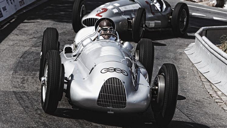 Auto Union Type D i aktion til Goodwood Festival of Speed