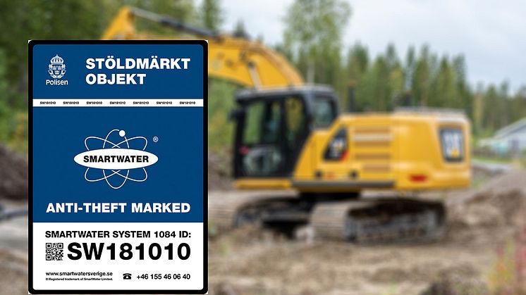 Pon Equipment blir först i Sverige med att DNA-märka nya maskiner som standard.