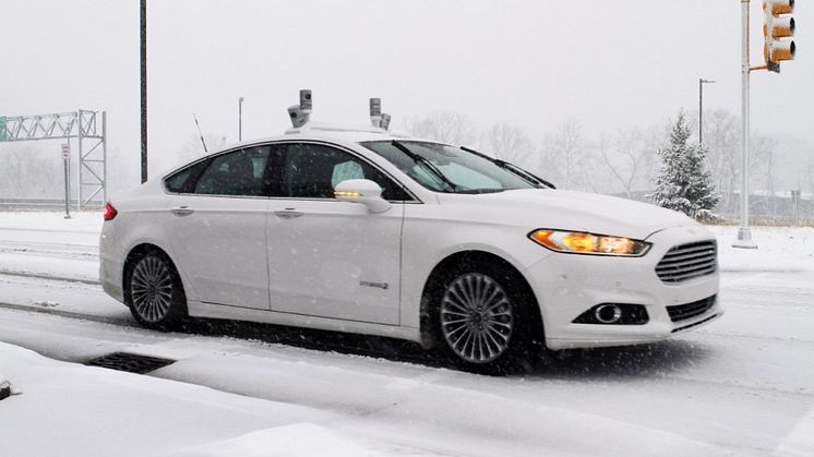 A Ford az iparágban elsőként teszteli önjáró autóit havas utakon, tovább gyorsítva ezzel fejlesztési programját