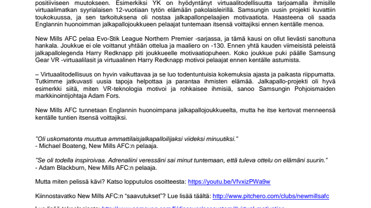 Harry Redknapp valmentaa Englannin huonointa jalkapallojoukkuetta virtuaalitodellisuuden avulla
