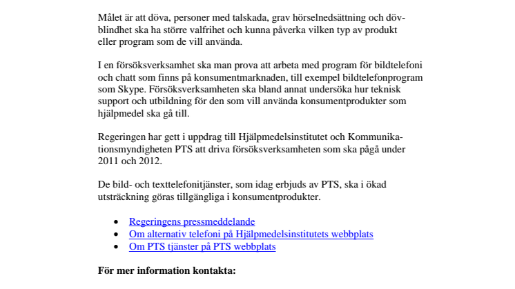 Fler möjligheter att använda bildtelefon